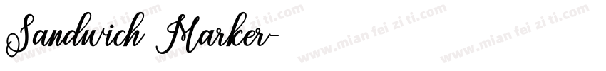 Sandwich Marker字体转换